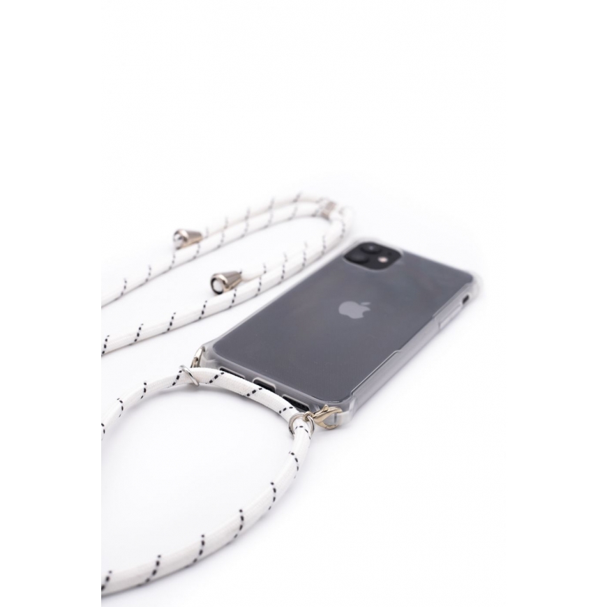 Evelatus Apple iPhone 7/8/SE2020/SE2022 Silicone Transparent with Necklace TPU Strap Transparent