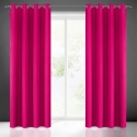 Night curtain Eurofirany RITA made of smooth fabric, 140X250 cm loops / wheels, color: amaranth