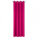 Night curtain Eurofirany RITA made of smooth fabric, 140X250 cm loops / wheels, color: amaranth
