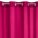 Night curtain Eurofirany RITA made of smooth fabric, 140X250 cm loops / wheels, color: amaranth