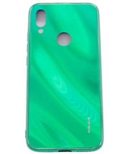 Evelatus Xiaomi Redmi 7 Water Ripple Full Color Electroplating Tempered Glass Case Green