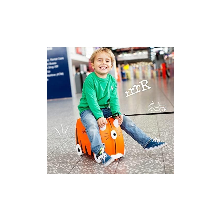 Trunki travel suitcase with wheels for children | Tiger Tipu – 14
