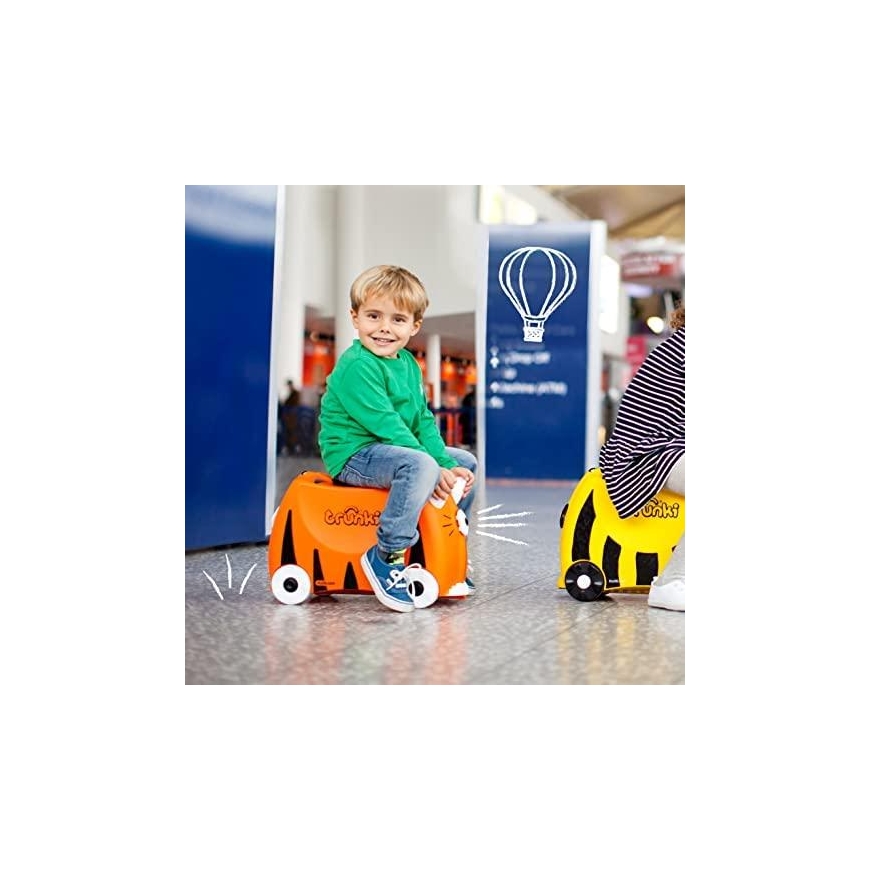 Trunki travel suitcase with wheels for children | Tiger Tipu – 15