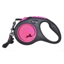 Flexi New Neon M leash for dogs up to 25kg ribbon 5m pink color Flexi New Neon M leash for dogs up to 25kg ribbon 5m pink color
