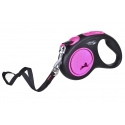 Flexi New Neon M leash for dogs up to 25kg ribbon 5m pink color Flexi New Neon M leash for dogs up to 25kg ribbon 5m pink color