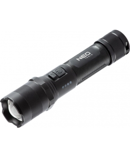 Neo torch USB rechargeable flashlight 1000 lm OSRAM P9 LED