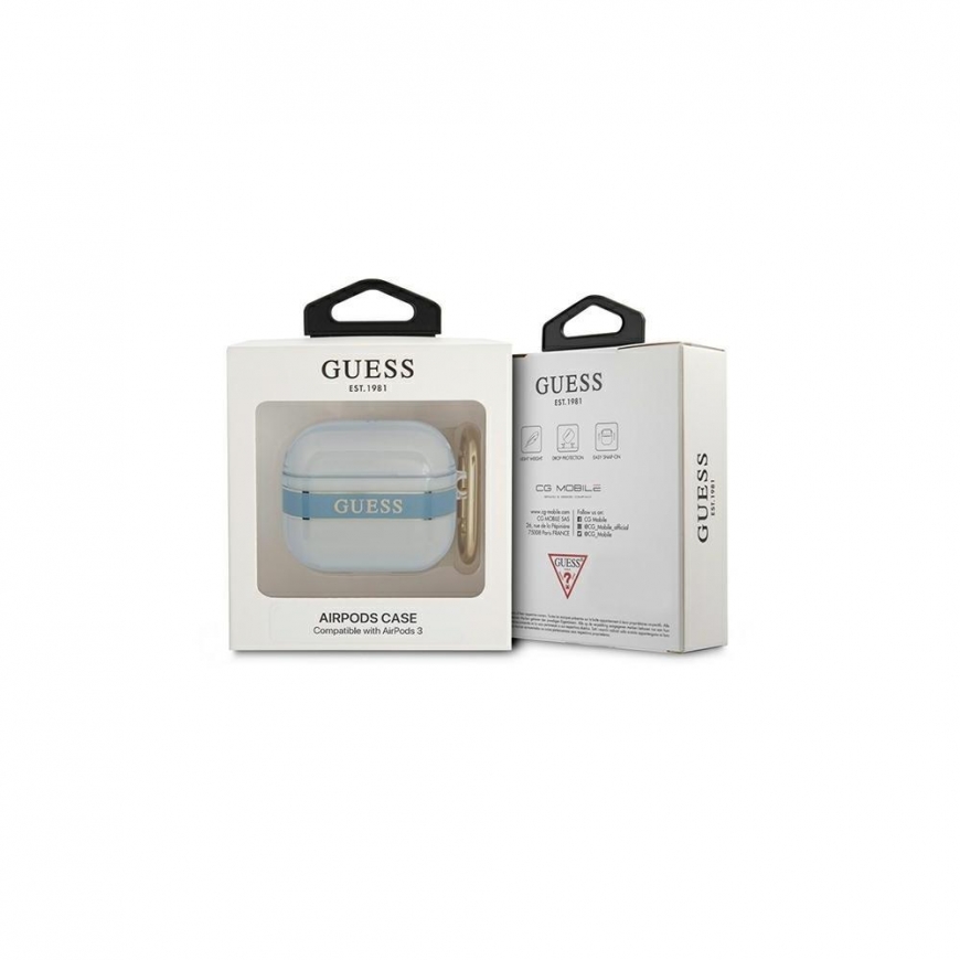 Guess GUA3HHTSB AirPods 3 cover mėlynas/mėlynas Strap Collection – 5