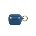 Guess Protective case GUACAPSILGLBL Silicone glossy for AirPods Pro dark blue