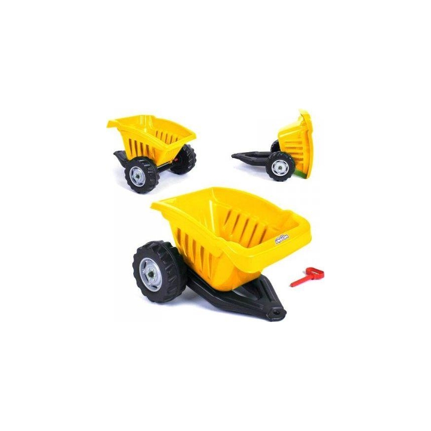 Traktoriaus priekaba Active Trailer iš WOOPIE, geltona – 5