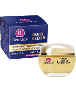 Dermacol Gold Elixir Rejuvenating Caviar Night Cream Krem do twarzy na noc 50ml