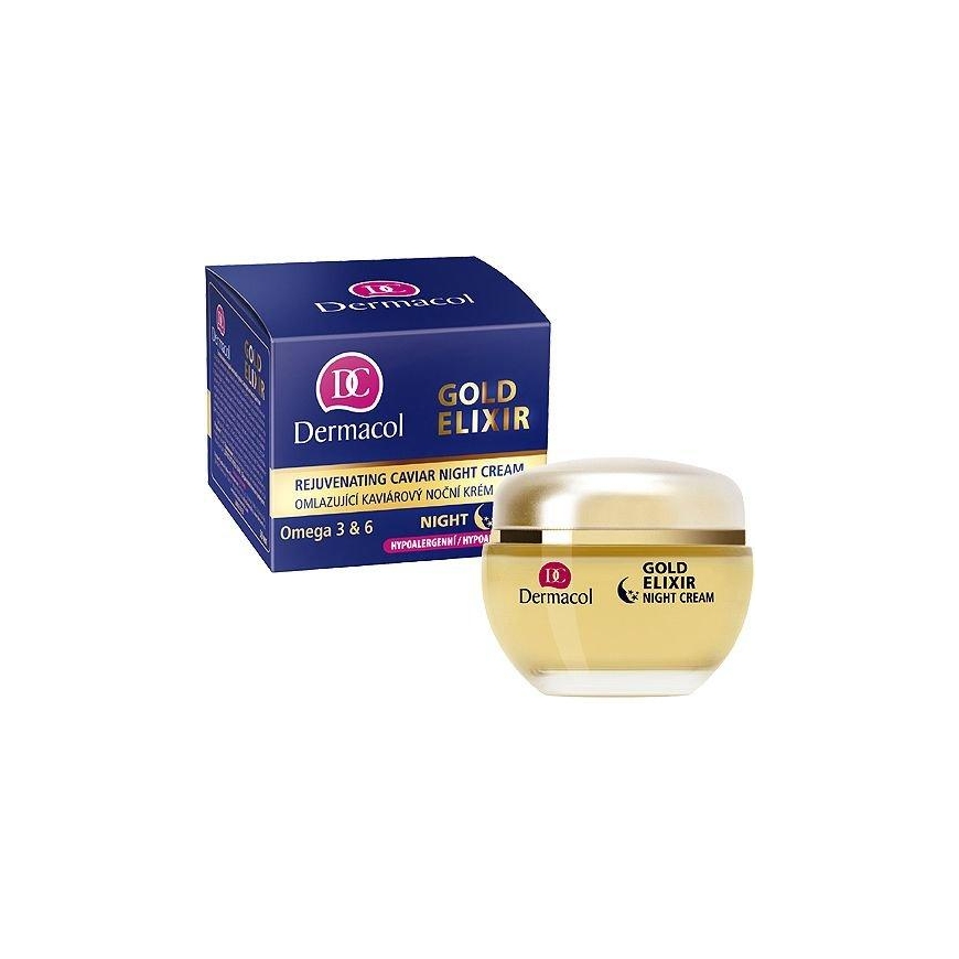 Dermacol Gold Eliksyras Rejuvenating Caviar Night Kremas Krem do twarzy na noc 50ml