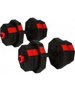 Adjustable weight dumbbells EB Fit, 2x10kg