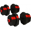 Adjustable weight dumbbells EB Fit, 2x10kg Adjustable weight dumbbells EB Fit, 2x10kg