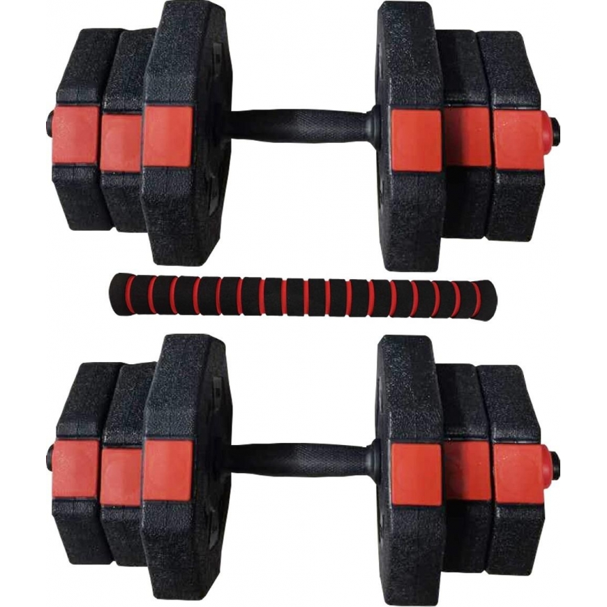 Adjustable weight dumbbells EB Fit, 2x10kg – 2