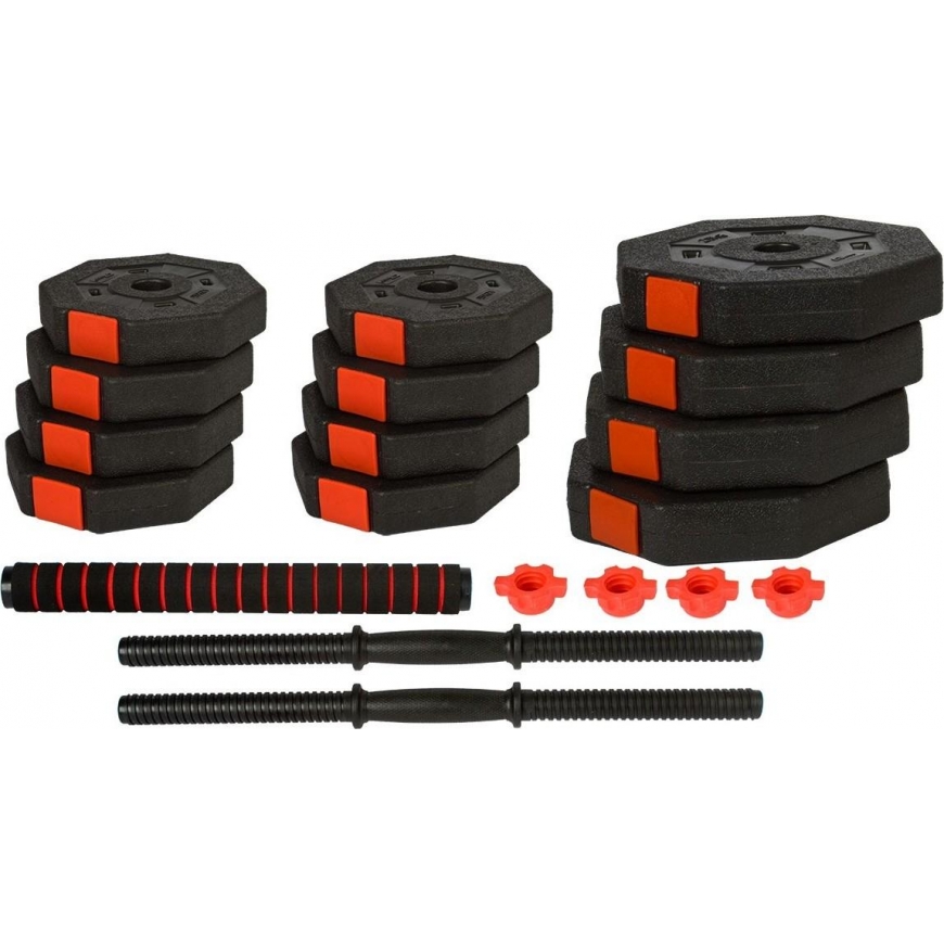 Adjustable weight dumbbells EB Fit, 2x10kg – 6