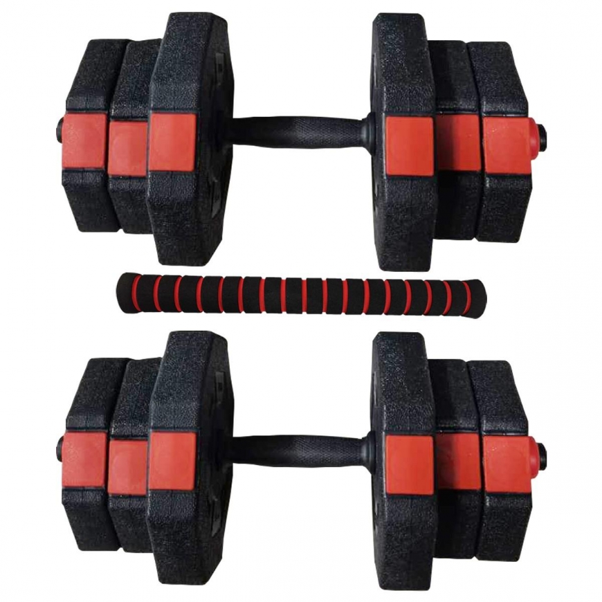 Adjustable weight dumbbells EB Fit, 2x10kg – 8