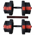 Adjustable weight dumbbells EB Fit, 2x10kg Adjustable weight dumbbells EB Fit, 2x10kg