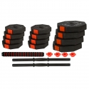 Keičiamo svorio hanteliai EB Fit, 2x10kg Keičiamo svorio hanteliai EB Fit, 2x10kg