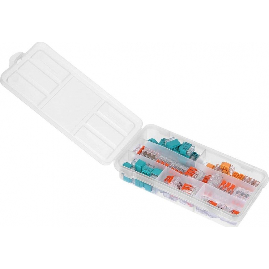 Orno BUTAS montavimo movų komplektas, 65 vnt. Įjungimas: 15x 2 laidų 15x 3 laidų 10x 4 laidų Suspaud – 8
