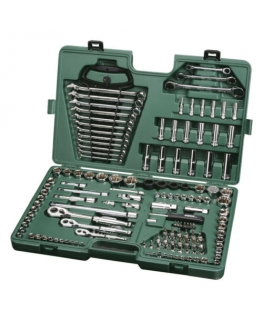 SATA veržliarakčių rinkinys 150el 1/4" 3/8" 1/2" DĖKLAS