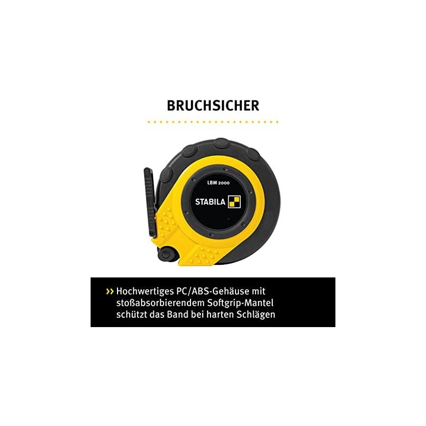 Fiberglass roulette STABILA LBM 2000 G 30m – 2