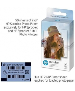 HP ZINK Papier 50 Pack 2x3