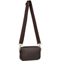 Aarni Crossbody Bag shoulder bag, brown, silver zipper Aarni Crossbody Bag shoulder bag, brown, silver zipper