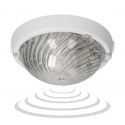 Orno 8080T-TRIO / MS / PL, šviestuvas su mikrobangų judesio jutikliu, 75W, E27, IP44, IK10, skaidrus polikarbonatas, kabelių rie