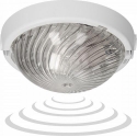 Orno 8080T-TRIO / MS / PL, šviestuvas su mikrobangų judesio jutikliu, 75W, E27, IP44, IK10, skaidrus polikarbonatas, kabelių rie