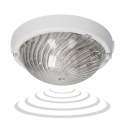 Orno 8080T-TRIO / MS / PL, lamp with microwave motion sensor, 75W, E27, IP44, IK10, transparent polycarbonate, cable glands Orno 8080T-TRIO / MS / PL, lamp with microwave motion sensor, 75W, E27, IP44, IK10, transparent polycarbonate, cable glands