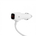 Hoco Z13 One-Pull-Three Automašīnas auto lādētājs - sadalītājs ar LCD ekrānu + 2x Micro USB porti Su Hoco Z13 One-Pull-Three Automašīnas auto lādētājs - sadalītājs ar LCD ekrānu + 2x Micro USB porti Su