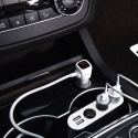 Hoco Z13 One-Pull-Three Automašīnas auto lādētājs - sadalītājs ar LCD ekrānu + 2x Micro USB porti Su Hoco Z13 One-Pull-Three Automašīnas auto lādētājs - sadalītājs ar LCD ekrānu + 2x Micro USB porti Su