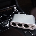 Hoco Z13 One-Pull-Three Automašīnas auto lādētājs - sadalītājs ar LCD ekrānu + 2x Micro USB porti Su Hoco Z13 One-Pull-Three Automašīnas auto lādētājs - sadalītājs ar LCD ekrānu + 2x Micro USB porti Su