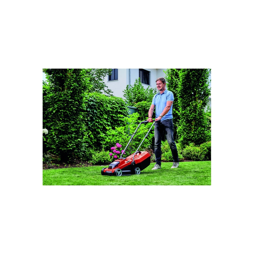 Einhell GE-CM 18/32 Li-Solo Perässäkäveltävä ruohonleikkuri Akku Musta, Punainen – 2