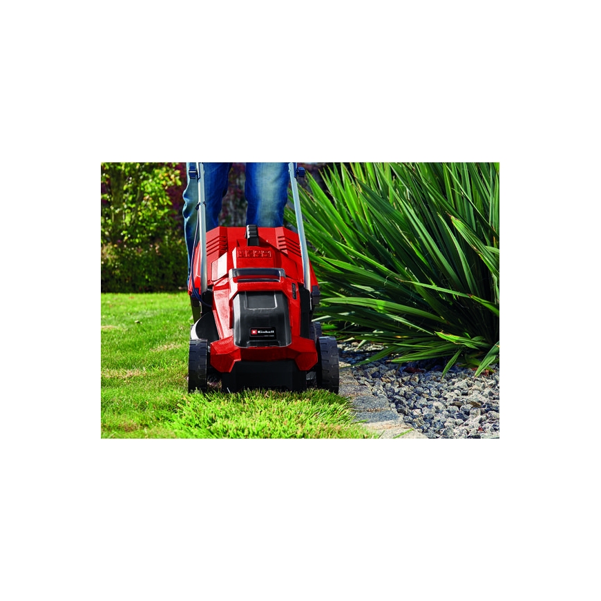 Einhell GE-CM 18/32 Li-Solo Iseliikuv muruniiduk Patarei Must, Punane – 3