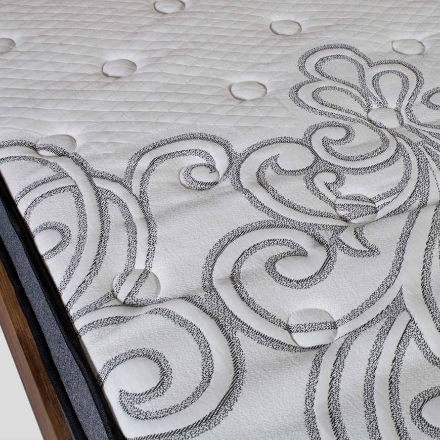 Bed GRACE 160x200cm, with mattress HARMONY DELUX, dark grey – 4