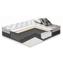 Bed GRACE 160x200cm, with mattress HARMONY TOP, dark grey Bed GRACE 160x200cm, with mattress HARMONY TOP, dark grey