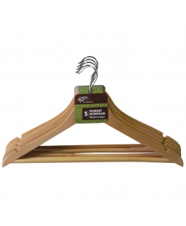 Cloth hangers 5pcs, natural