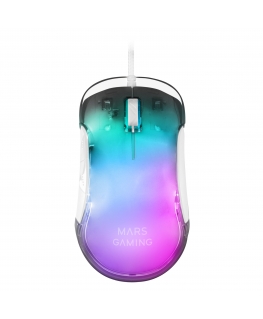 Mars Gaming MMGLOWW kompiuterio pelė Dešinės rankos USB A tipo Optinis 12800 DPI