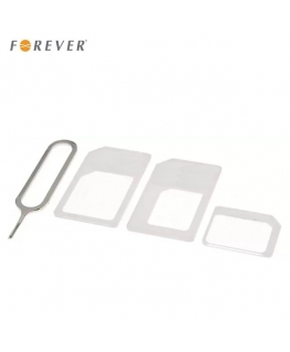 Forever 3in1 SIM Card Adapter All Way From - Nano - Micro - Standart SIM (Blister)