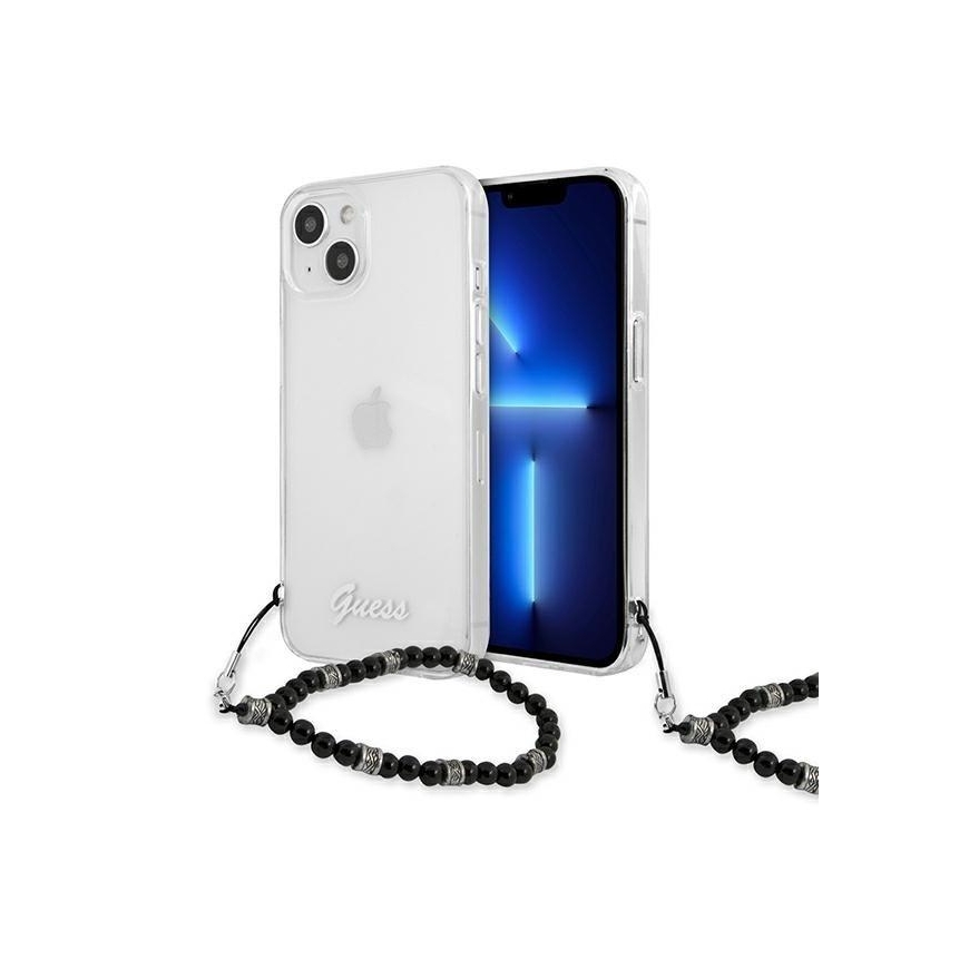 Guess GUHCP13SKPSBK iPhone 13 mini 5.4" permatomas hardcase Juodas Pearl