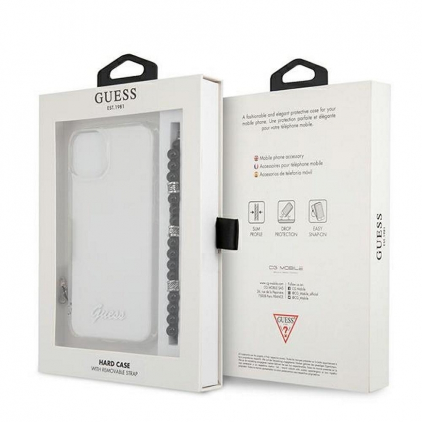 Guess GUHCP13SKPSBK iPhone 13 mini 5.4" permatomas hardcase Juodas Pearl – 5