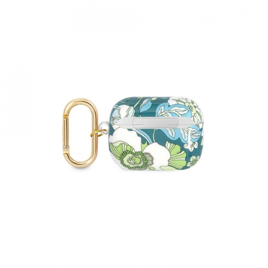 Guess Flower Strap Collection apsauginis dėklas, skirtas AirPods Pro žalias – 3