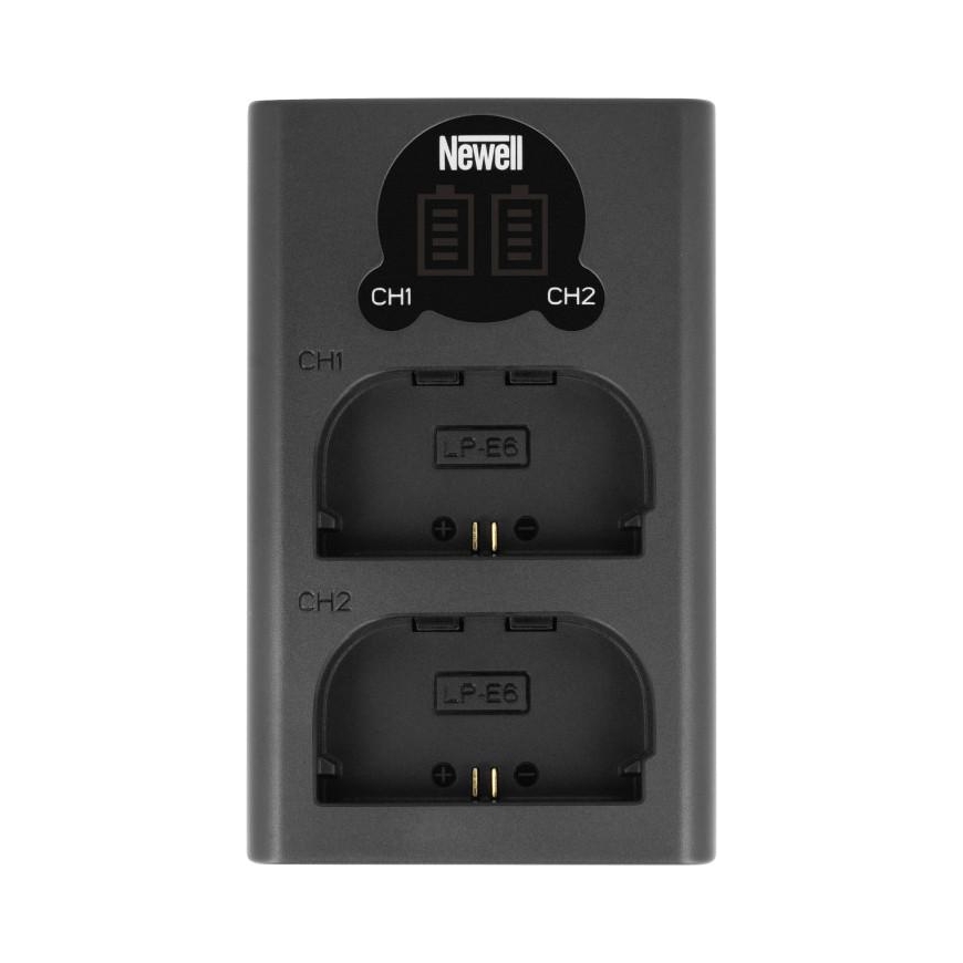 Newell camera charger Newell DL-USB-C dual-channel charger for LP-E6 batteries – 2