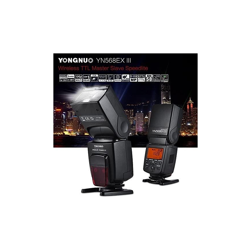 Yongnuo blykstė YonGnuo YN-568EX III CLS HSS lempa, skirta Canon ETTL – 3