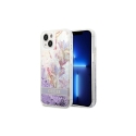 Guess Liquid Glitter Flower do iPhone 14 (purple) Guess Liquid Glitter Flower do iPhone 14 (purple)