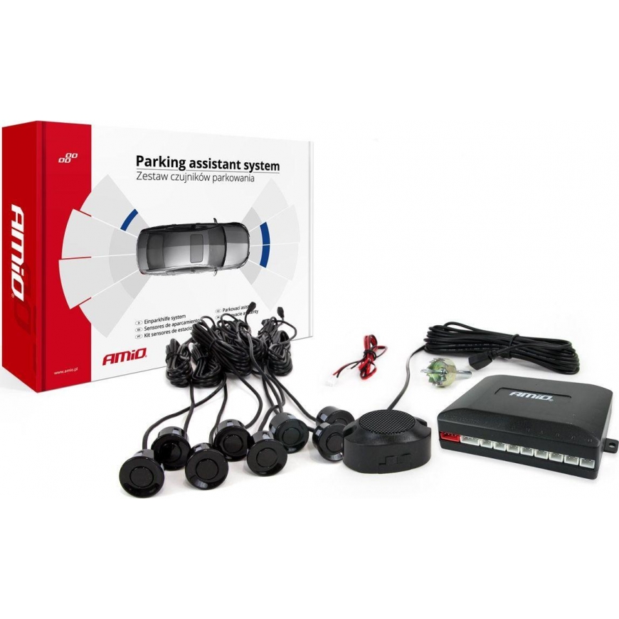 Amio Parking sensors, reversing signal 8 black sensors – 2