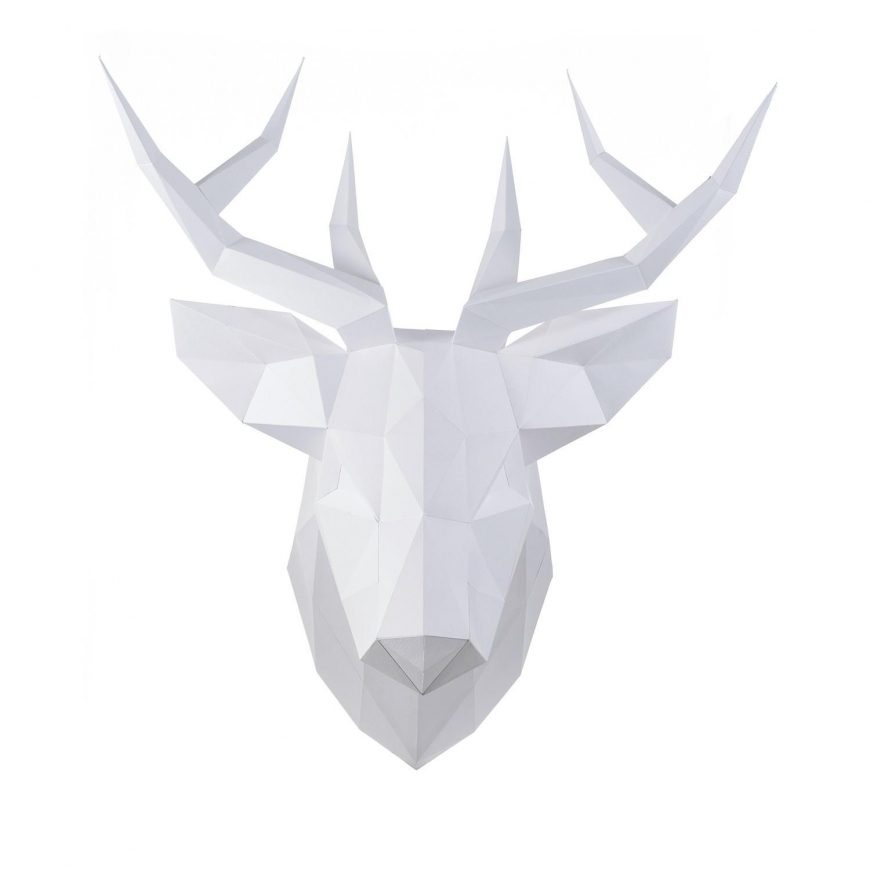 Beldizart Wizardi 3D Papercraft Kit Deer PP-1OLP-WHT – 2