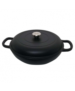 Zyle Round enameled cast iron pot ZY030CBKI