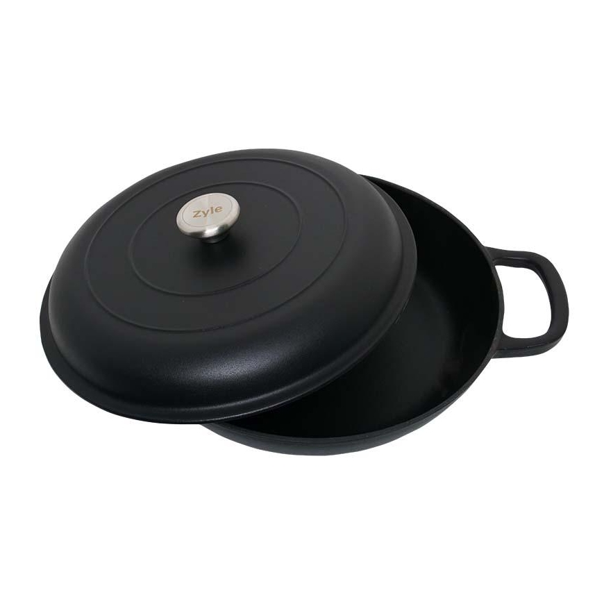 Zyle Apvalus emaliuotas ketaus puodas ZY030CBKI – 3
